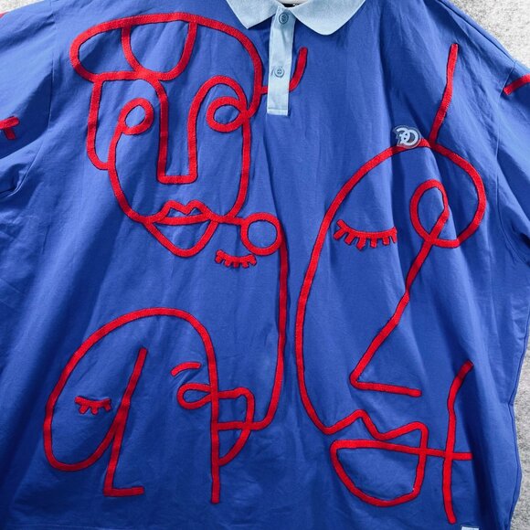 Frost Original Face Mens Polo Shirt 6XB Abstract Faces Graphic Quality Polo - Picture 4 of 12